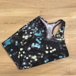 Ivivva girls black and colorful speckled tank top, size: 7